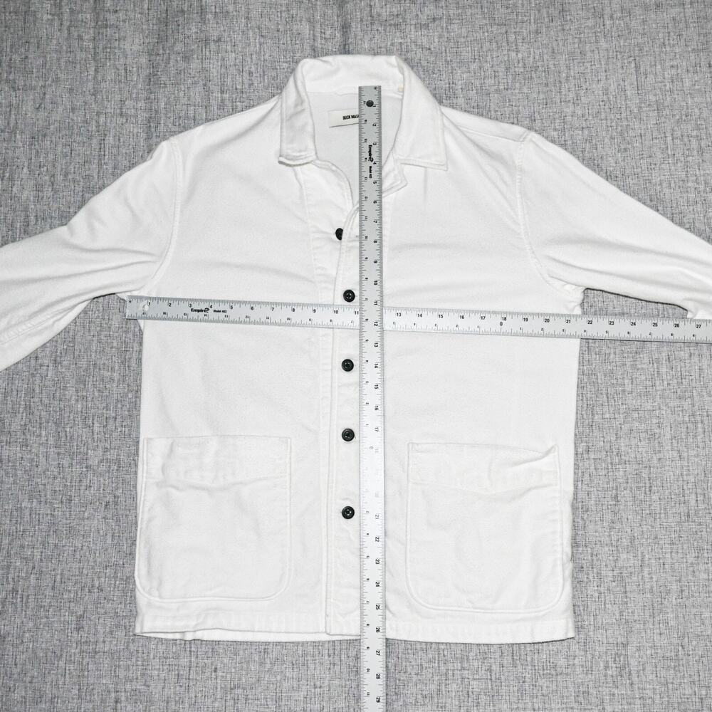 Buck Mason White Button-Front Work Jacket - Picture 9 of 10